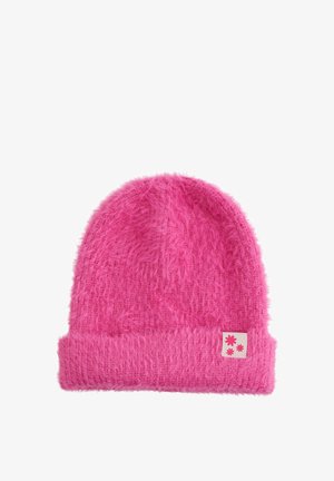 Megzta kepurė - bright pink