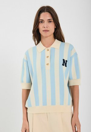 Polokošeľa - light blue stripe