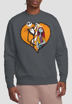 THE NIGHTMARE BEFORE CHRISTMAS JACK SALLY HEART    - Sweatshirt - anthracite
