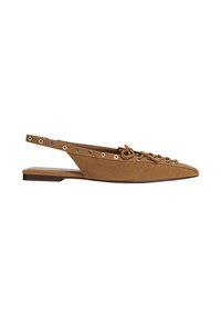 FLATS - Baleríny s otevřenou patou - beige