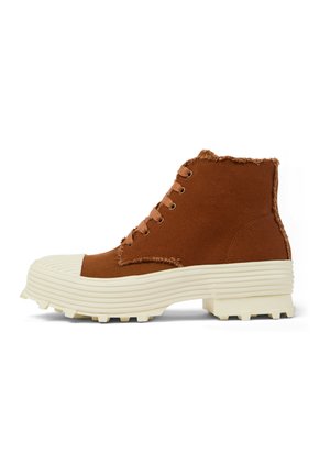 Schnürstiefelette - mittelbraun