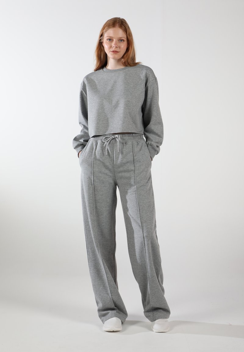 EOSELIO WIDE LEG PALAZZO E - Jogginghose - moon grey