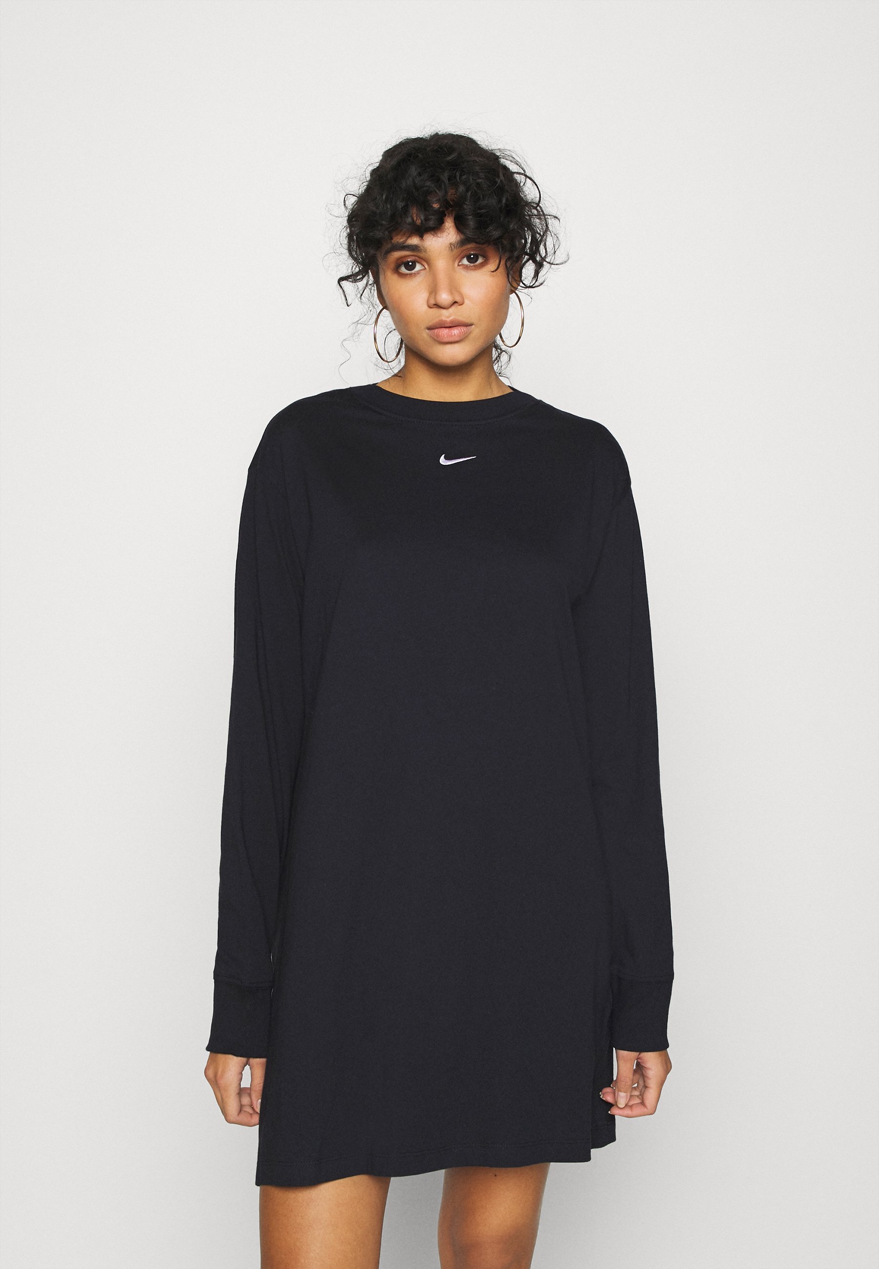 Nike Sportswear Dress Jerseyjurk Black White Zwart Zalando Nl