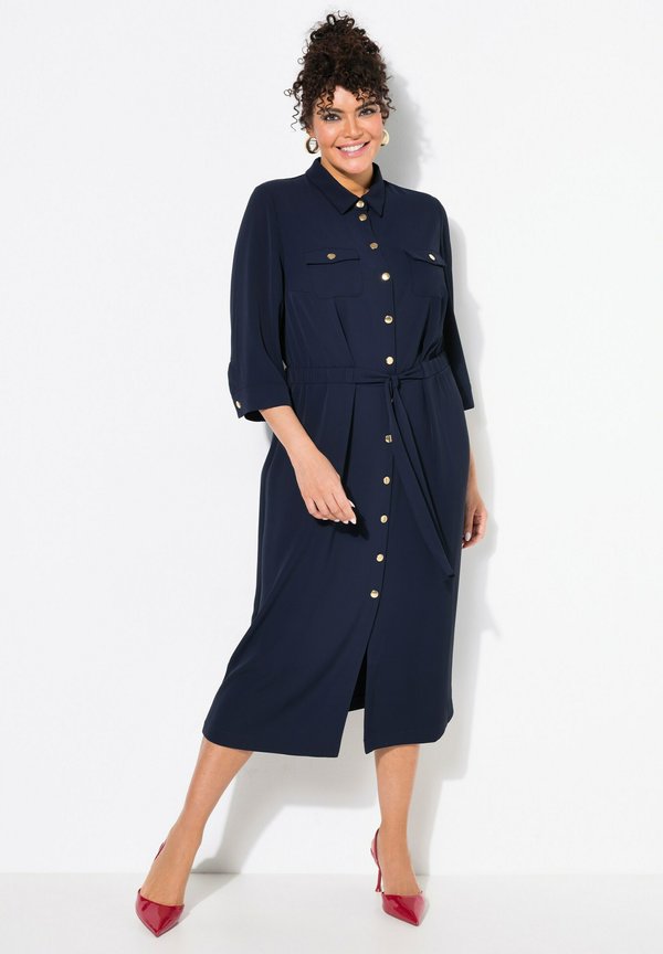 3/4 SLEEVE - Blusenkleid - marine