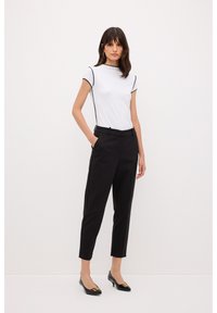 adL WITH SLITS AND POCKETS - Kalhoty - black