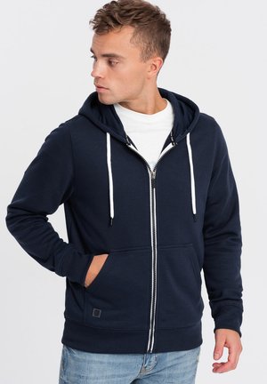 Ombre SSBZ-0118 - Zip-up sweatshirt - navy blue