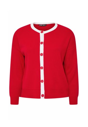 Yours Clothing, PLUS SIZE CARDIGANS - Cardigan - dark red