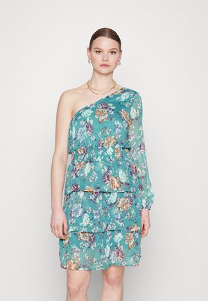 ONLY ONLASTA EMMA ONESHOULDER DRESS - Cocktailkleid/festliches Kleid - deep jungle tea floral