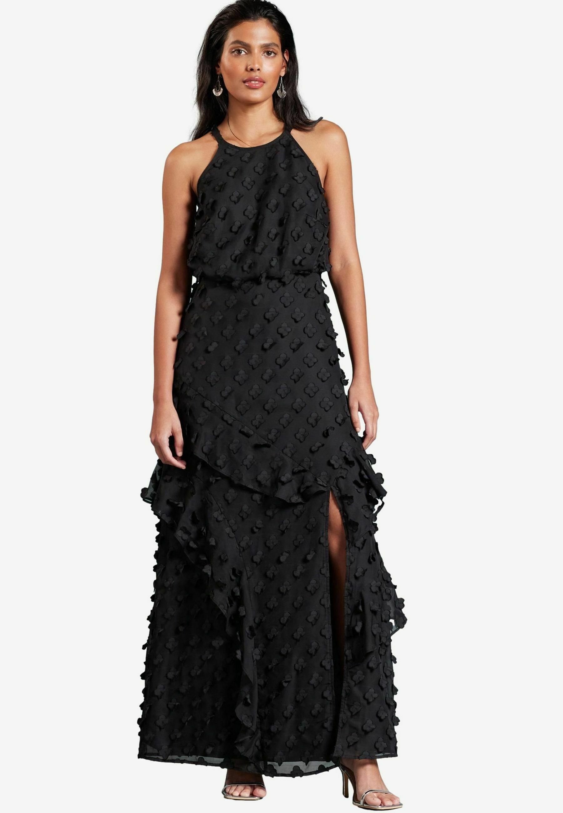 Love & Roses APPLIQUE FLORAL REGULAR FIT - Maxi dress - black - Zalando