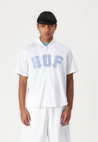 HUF - ARCH BUTTON UP UNISEX - Užsagstoma palaidinė - white Miniatiūros vaizdas 1