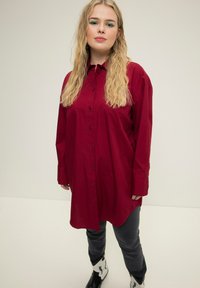 Studio Untold LONGBLOUSE LONG-SLEEVE BUSINESSBLOUSE - Camicia - dark red