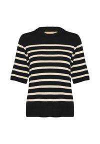 Striktrøje - black whitecap stripe