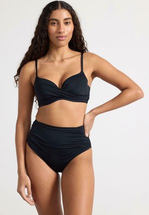 WITH HIGH WAIST  - Bikini-Hose - black