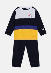 Champion - RETRO SPORT TODDLER CREWNECK SUIT UNISEX SET - Treniņtērps - dark blue Miniatūras attēls 1