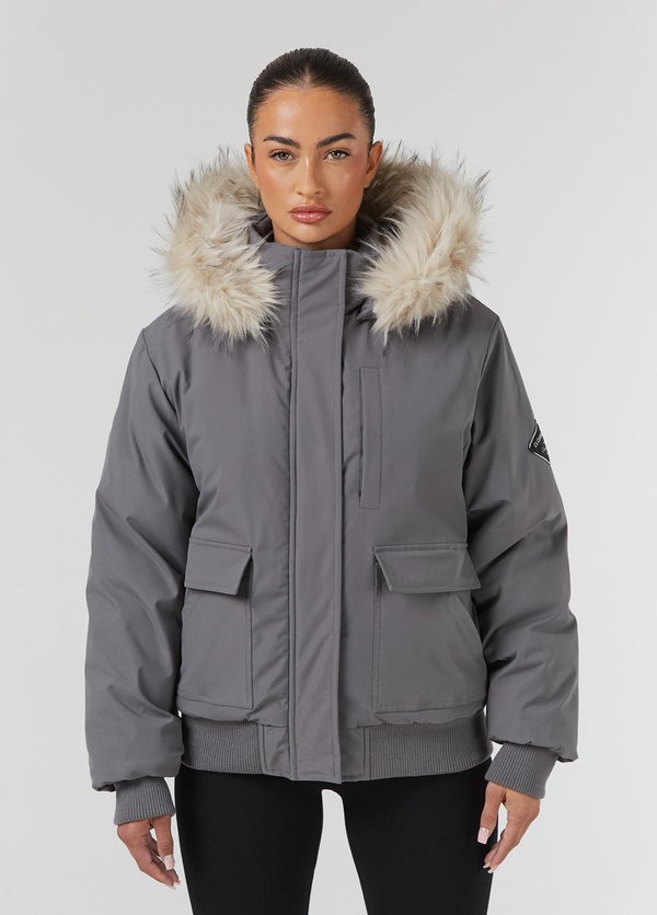 CROPPED - Winterjacke - charcoal