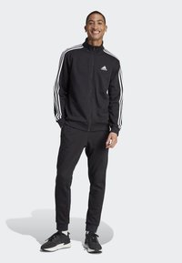 adidas Sportswear - BASIC 3-STRIPES FLEECE - Trainingsanzug - black Thumbnail-Bild 1