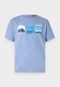 SLUB PHOTO - T-shirts med print - dove blue