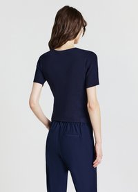 Calliope SCOLLO V - T-shirt basic - blu notte