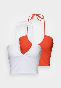 2 PACK - Top - white/red