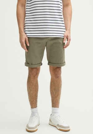 TOM TAILOR SLIM - Shorts - smokey olive green