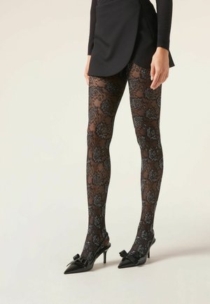 Tora Shimmery Tights in Black