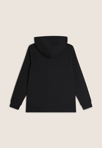 Felpa nera con un motivo strutturato sulle maniche, corpo uniforme, cappuccio con cordini e polsini e orlo a costine. Disponibile in una vestibilità rilassata.