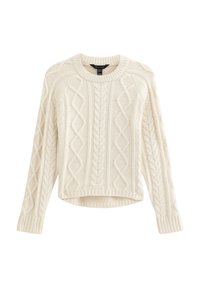 CABLE RAGLAN SLEEVE - Stickad tröja - off white