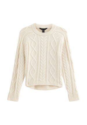 CABLE RAGLAN SLEEVE - Maglione - off white