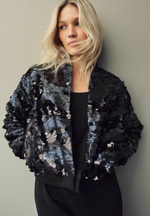 Next SEQUIN - Bomber stiliaus striukė - dark blue