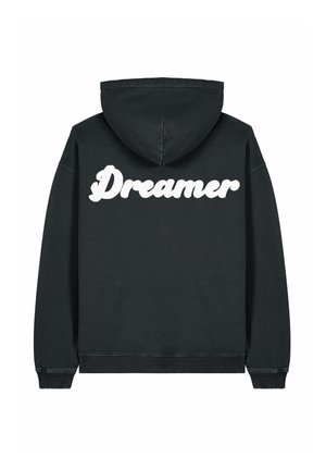 DREAMER BACK EMBROIDERY UNISEX VINTAGE  - Hoodie - black denim