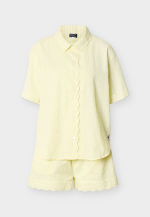 SHORT SLEEVE SHIRT SHORT - Pyjama - lemon verbina