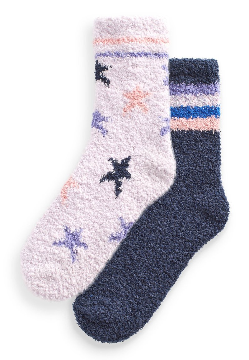 Next COSY 2 PACK - Calze - navy blue purple star