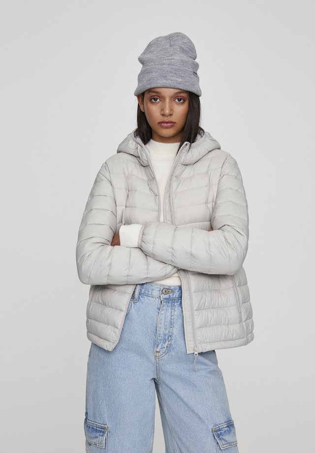 Winter jacket - mottled light grey
