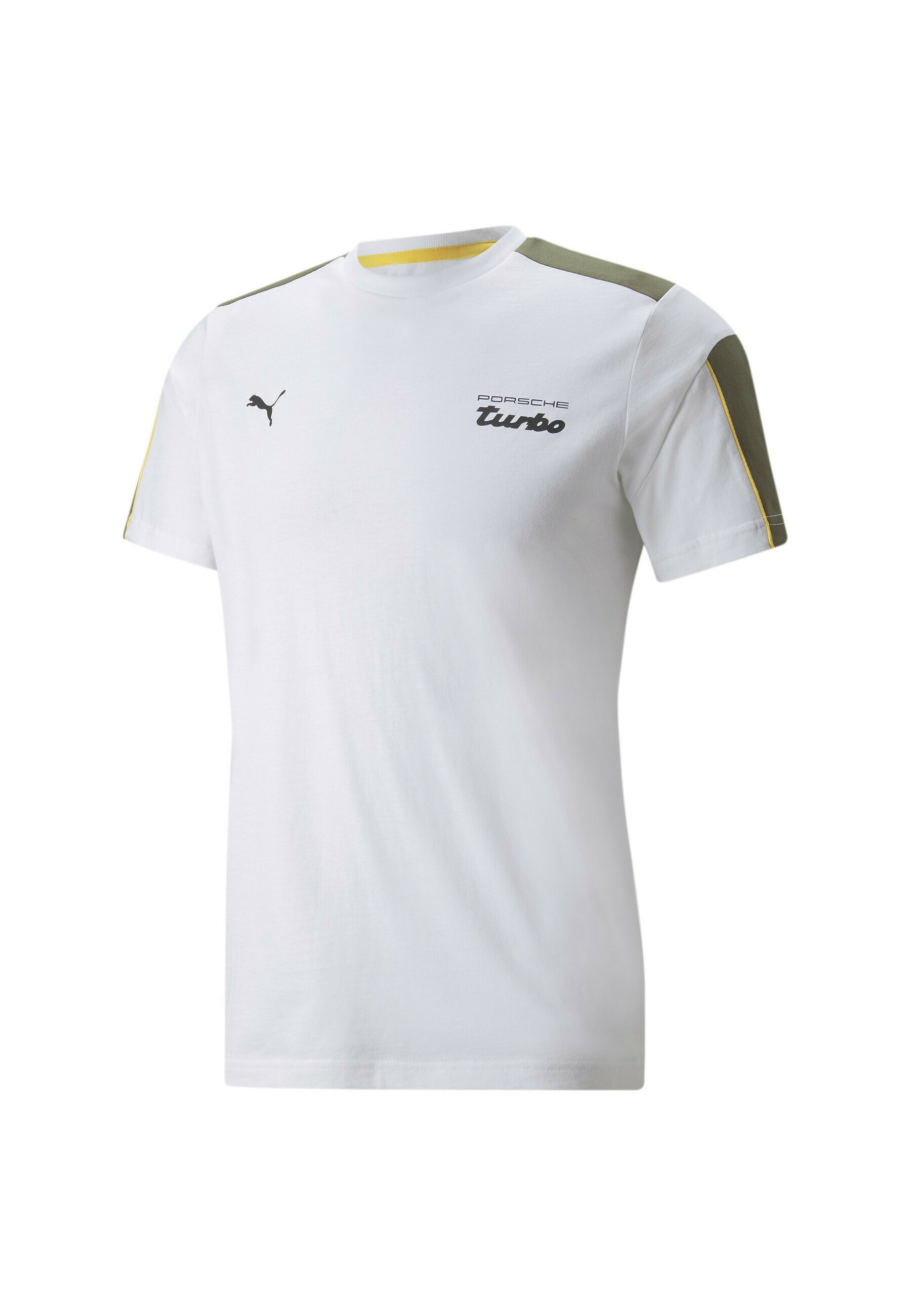 Puma PORSCHE LEGACY T7 - T-shirt imprimé - puma white/blanc - ZALANDO.FR
