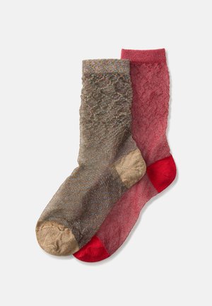 Happy Socks SHEER CREW SOCKS 2 PACK - Ponožky - multi