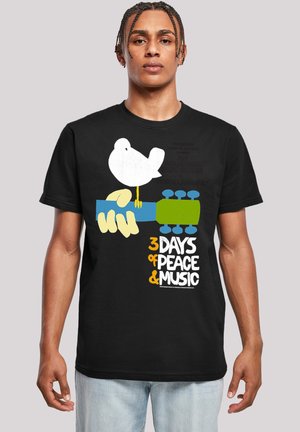 WOODSTOCK FESTIVAL POSTER - Print T-shirt - black