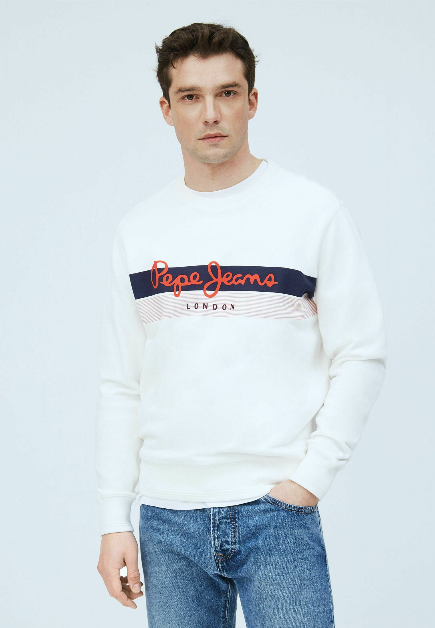 Pepe Jeans ELVIN - Sudadera - blanco off/crema - Zalando.es