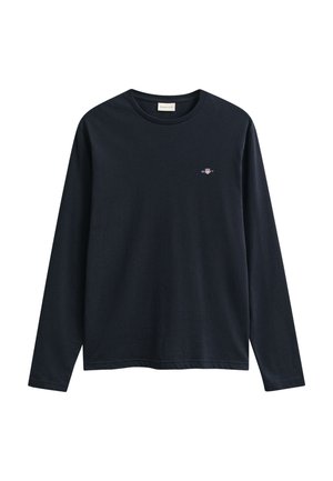 GANT SHIELD - Top s dlouhým rukávem - black