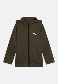 Puma EVOSTRIPE HOODIE UNISEX - Chaqueta de entrenamiento - dark olive