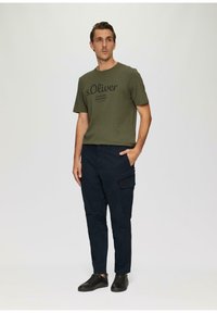 s.Oliver REGULAR MIT STRAIGHT LEG - Cargobroek - navy