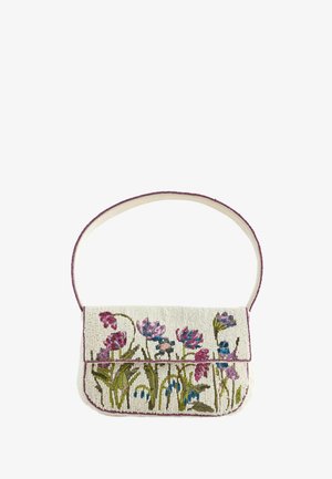 Next, BEADED FLORAL SHOULDER BAG . - Kabelka - white