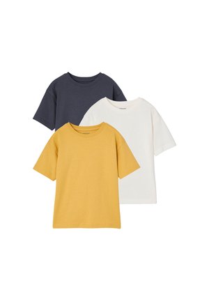 Vertbaudet, VERTBAUDET 3ER-PACK T-SHIRTS KINDER BASIC - T-Shirt basic - ocker