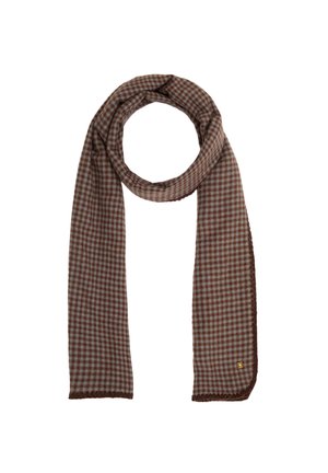 ANGY  - Sciarpa - brown-light blue checkered