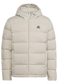 adidas Sportswear HELIONIC HOODED DOWN - Daunenjacke - beige