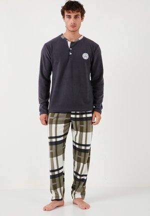 Damart Pyjama Thermolactyl Molleton Homme Gris Chiné - Taille XL Chaud Et Confortable
