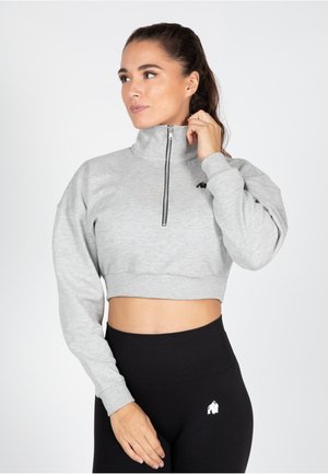 OCALA CROPPED HALF-ZIP  - Sweatshirt - grey
