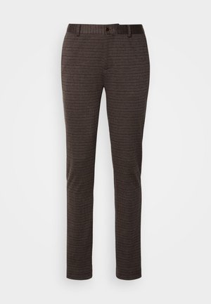 Scotch & Soda MOTT SLIM FIT - Chinos - night brown mini check