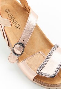 Damart Sandalen met plateauzool - coloris doré