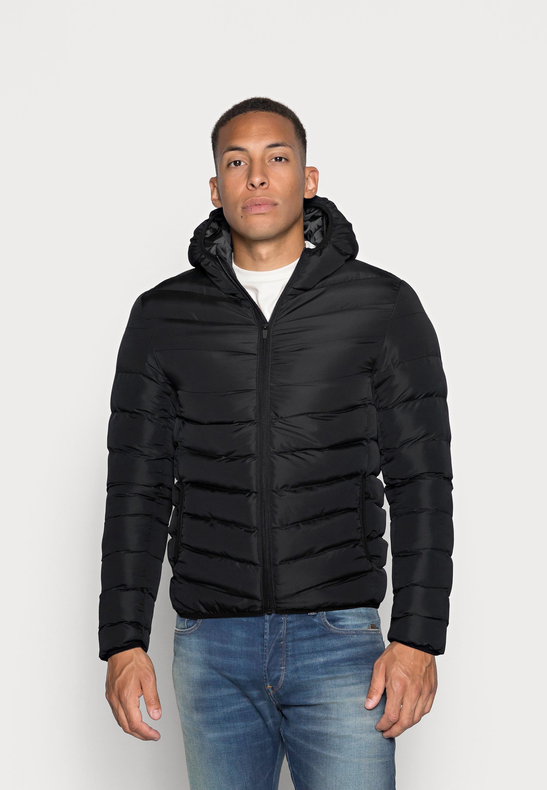 Brave Soul - TRANSITIONAL JACKET SLIM FIT - Chaqueta de - black/negro - Zalando.es