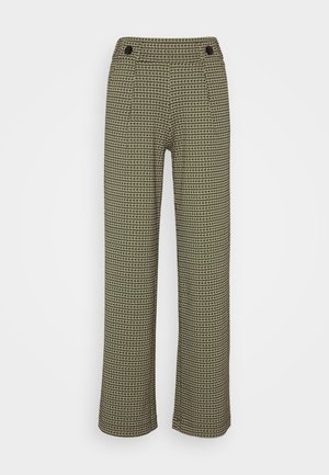 JDY JDYGEGGO MIA LONG CHECK PANT - Hlače - tapioca/kalamata